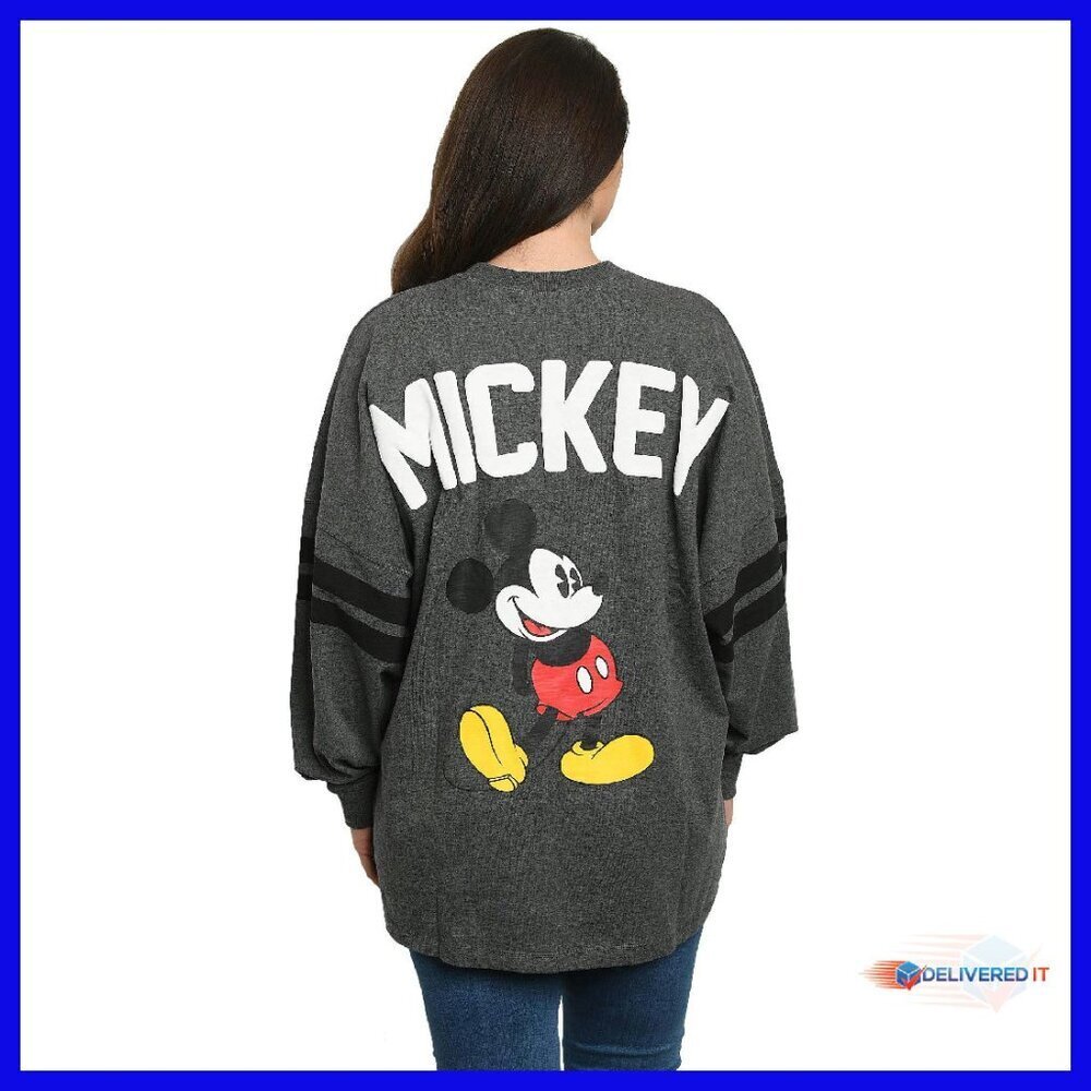 Oversized Long Sleeve Crewneck Jersey Shirt - 100% Cotton - Loose Fit